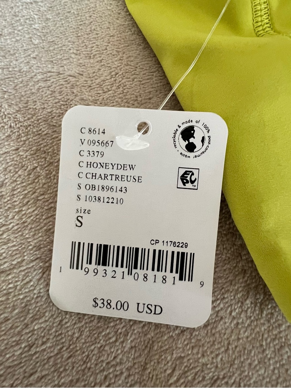NWT FP Movement by Free People Lime Green Sports Bralette - Picture 6 of 6